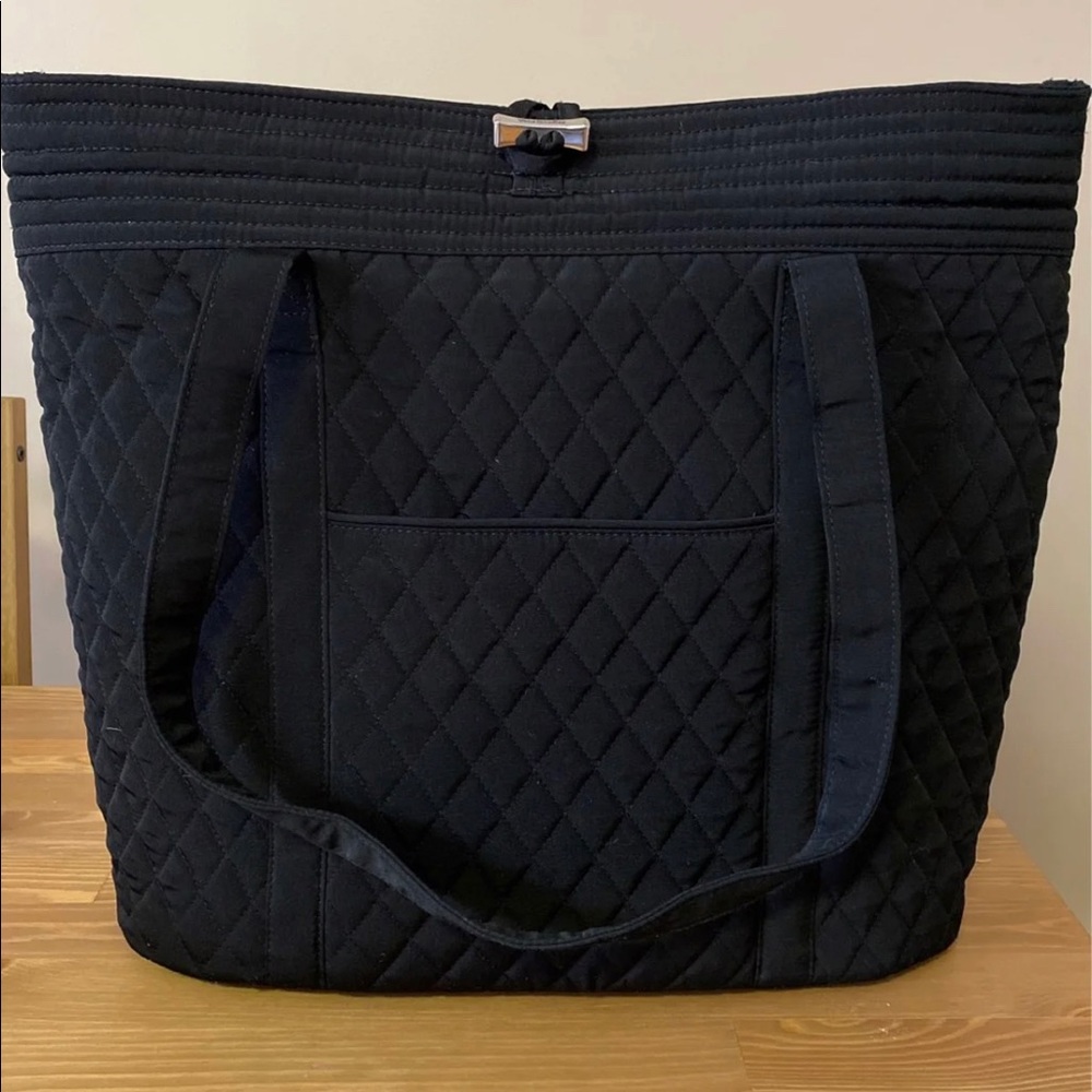 Vera Bradley Black Quilted Tote Bag